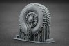 ScaleX WM 35011S HIMARS V1 Sagged wheel set (for Trumpeter) 1/35